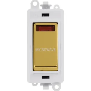 20AX Double Pole Switch With Neon Module - Polar W