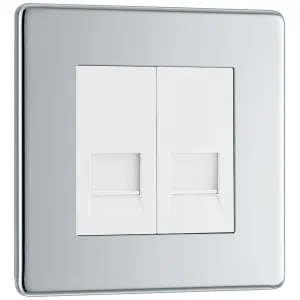 SCREWLESS FLATPLATE POLISHED CHROME DOUBLE MASTER