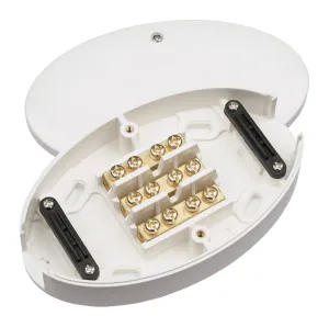 60A Junction Box 3 Terminal - White