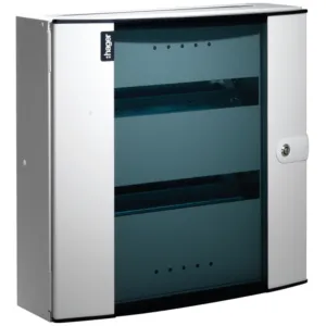 JK104 32 Module Side DIN box Glazed