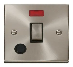 20A 1 Gang DP 'Ingot' Switch With Flex Outlet And