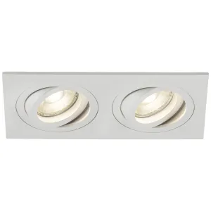 Ambar Twin Tilt Square Downlight White