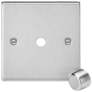 1G Dimmer Plate with Matching Metal Dimmer Cap - B