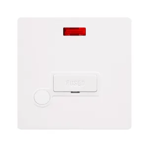 13A FUSED CONNECTION UNIT WITH NEON & OPTIONAL FLE