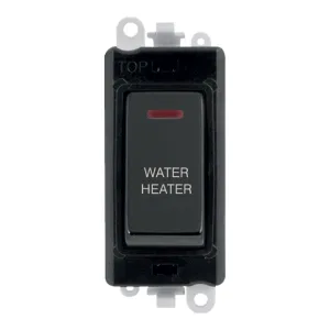 20AX Double Pole Switch With LED Module - Black -