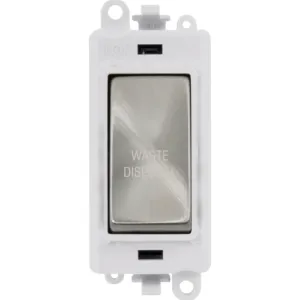 20AX Double Pole Switch Module - Polar White - Sat