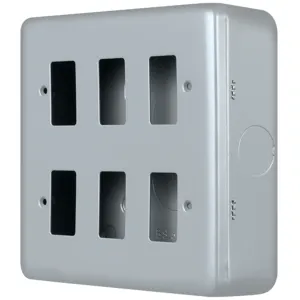 METAL CLAD PRO 6 GANG GRIDPRO FRONT PLATE