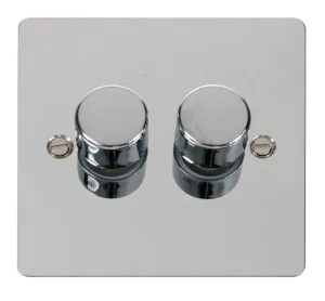 FPCH 2GANG 2WAY 0-100W LED DIMMER SWITCH