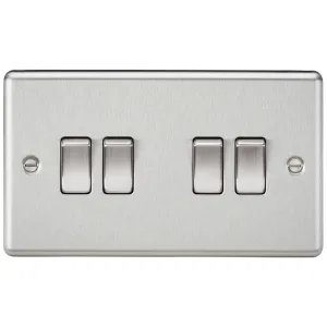 10AX 4G 2-way Switch - Brushed Chrome