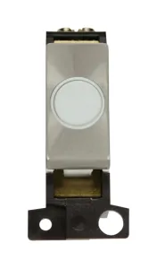 20A Ingot Flex Outlet Module - White- Brushed Stai