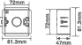 1 Gang FG Dry Lining Box - 47mm Deep