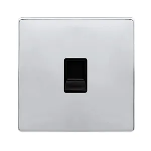 SINGLE TELEPHONE MASTER OUTLET - POLISHED CHROME C