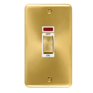 Deco Plus - 50A 2 Gang Double Pole Switch With Neo