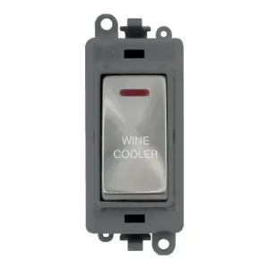 20AX Double Pole Switch With LED Module - Grey - S