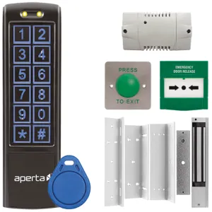 Aperta Single Internal Door Black Proximity Keypad