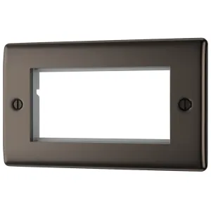 NEXUS METAL BLACK NICKEL QUADRUPLE RECTANGULAR FRO