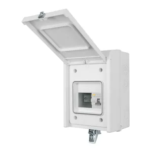 5 Way Elucian IP65 Metal Garage Unit With 63A RCCB