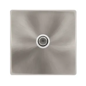 NON-ISOLATED SINGLE SATELLITE OUTLET - BRUSHED STE