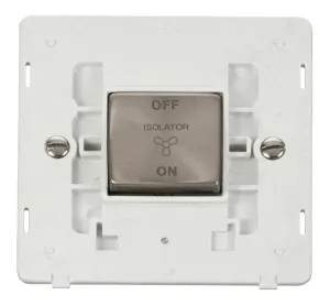 10A INGOT 3 POLE FAN ISOLATION PLATE SWITCH INSERT