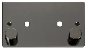 2 Gang Plate Twin Aperture (1630W Max)