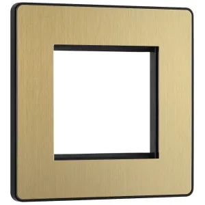 EVOLVE BRUSHED BRASS (BLACK) TWIN EURO MODULE APER