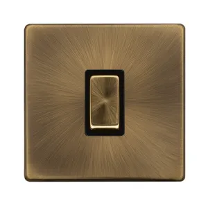 10AX INGOT 1 GANG INTERMEDIATE SWITCH - ANTIQUE BR