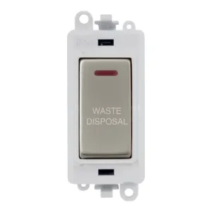 20AX Double Pole Switch With LED Module - Polar Wh
