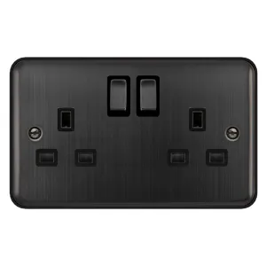 13A INGOT 2 GANG DOUBLE POLE SWITCHED SOCKET OUTLE