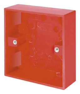 1 Gang 25mm Deep Surface Pattress Box - Red