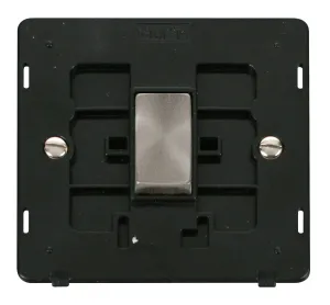 Ingot 10AX 1 Gang 2 Way Switch Insert - Black / Br