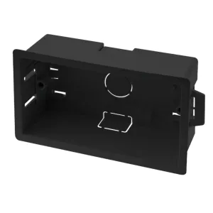 2 GANG 47MM DRY LINING BOX - BLACK