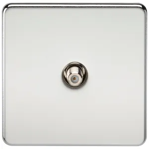 SAT TV Outlet (Non-Isolated) - Polished Chrome