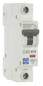 LEWDEN MCB 40A C Type 1Pole 6kA