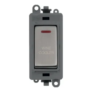 20AX Double Pole Switch With LED Module - Grey - S