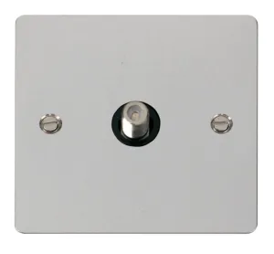 1 Gang Satellite Socket  - Black