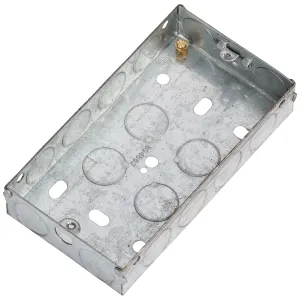 2G 25mm Galvanised Steel Box