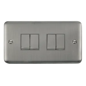 10AX Ingot 4 Gang 2 Way Plate Switch