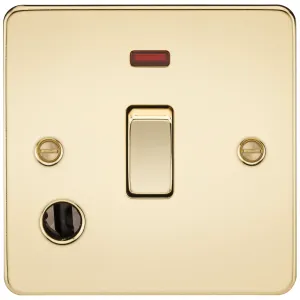20A 1G DP Switch with Neon & Flex Outlet - Polishe
