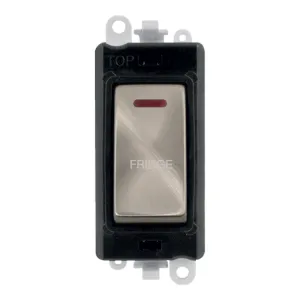 20AX Double Pole Switch With LED Module - Black -