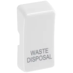 GRID ROCKER "WASTE DISP" - WHITE - PACK 10