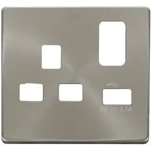 13A 1G Switched Socket With 2.1A USB Charger Cover