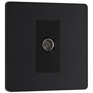 EVOLVE MATT BLACK (BLACK) SINGLE SOCKET FOR TV OR