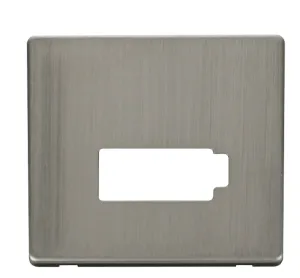 Connection Unit (Lockable) Cover Plate - Stainless