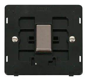Ingot 10AX 1 Gang 2 Way Switch Insert - Black / St