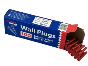 Red Plastic Wall Plug