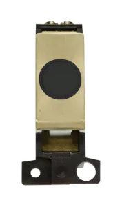 20A Ingot Flex Outlet Module - Black- Satin Brass