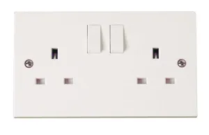 2 Gang 13A Clean Earth DP Switched Socket Outlet