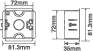 1 Gang FG Dry Lining Box - 35mm Deep