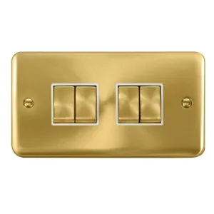 10AX Ingot 4 Gang 2 Way Plate Switch