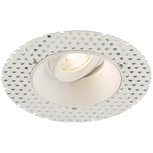 Odan Single Tilt Round Trimless Downlight White